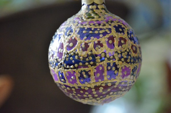 Purple Gold ornament